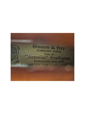1930s Simson & Frey Violin — Tulsa Strings Violin Shop
